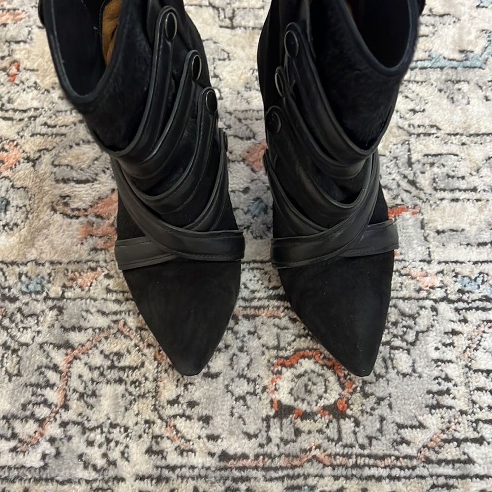 Isabel Marant Tacy Pony Calf Hair Leather Booties - Picture 11 of 11